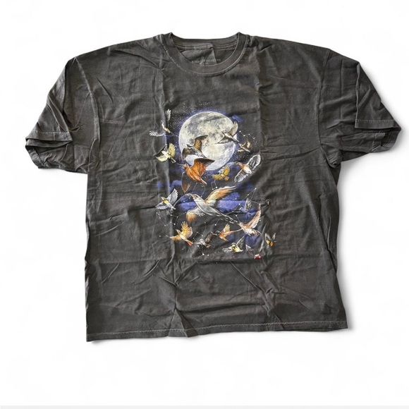 bird collective Tops - Bird Collective - Night Migration Vintage - Unisex Short Sleeve T-Shirt (3XL)
